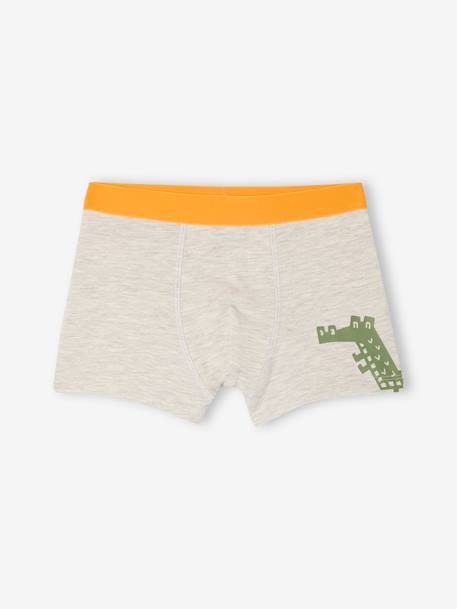 Lot de 5 boxers stretch Jungle garçon vert 4 - vertbaudet enfant 