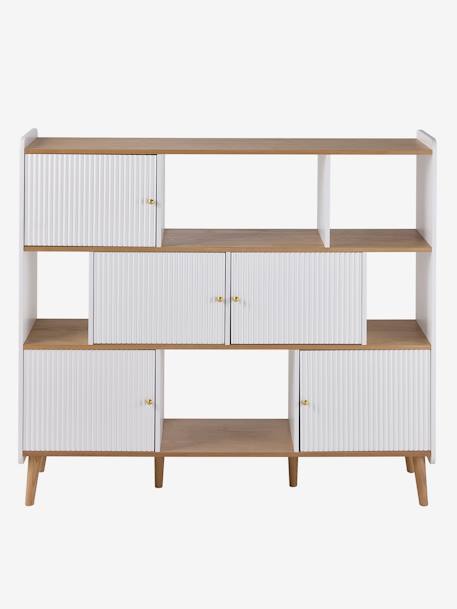 Meuble bibliothèque haute ATHÈNES blanc 3 - vertbaudet enfant 
