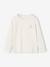 T-shirt fille coeur pailleté manches longues anthracite+corail+écru+rose poudré 12 - vertbaudet enfant 