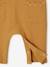 Combinaison bébé fille en gaze de coton manches courtes à volants caramel+vert sauge 4 - vertbaudet enfant 