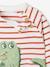 Sweat bébé en molleton rayé bleu+rayé vert+tomette 12 - vertbaudet enfant 