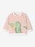 Sweat bébé en molleton rayé bleu+rayé vert+tomette 10 - vertbaudet enfant 