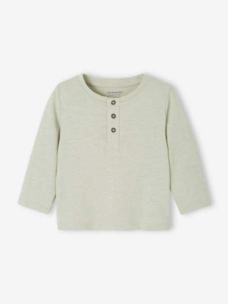 Lot 2 tee-shirts tunisiens bébé manches longues vert de gris 2 - vertbaudet enfant 