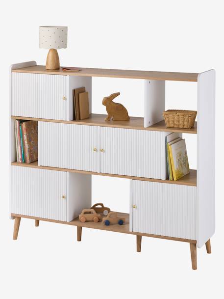 Meuble bibliothèque haute ATHÈNES blanc 2 - vertbaudet enfant 