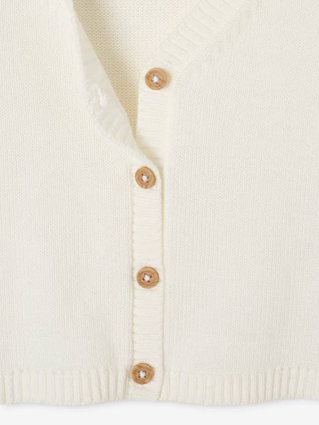 Gilet bébé garçon maille fine blanc 3 - vertbaudet enfant 