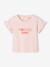 T-shirt bébé à message en coton bio rose pâle 1 - vertbaudet enfant 