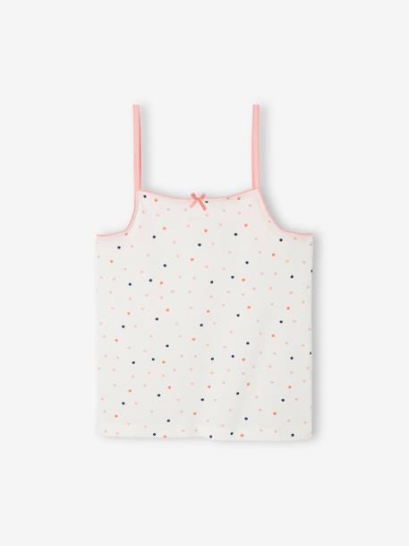 Lot de 3 débardeurs fantaisie Fille rose pâle 4 - vertbaudet enfant 