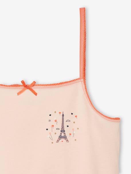 Lot de 3 débardeurs fantaisie Fille rose pâle 6 - vertbaudet enfant 