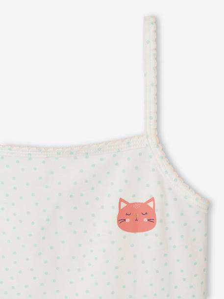 Lot de 3 débardeurs fille jaune pâle 8 - vertbaudet enfant 