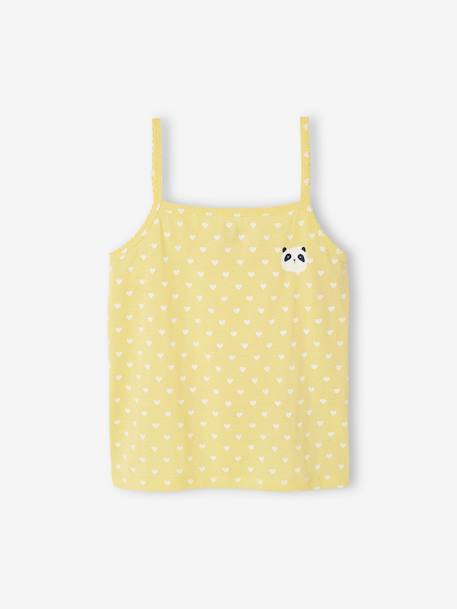 Lot de 3 débardeurs fille jaune pâle 2 - vertbaudet enfant 