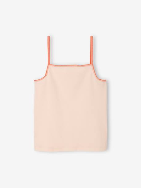 Lot de 3 débardeurs fantaisie Fille rose pâle 5 - vertbaudet enfant 