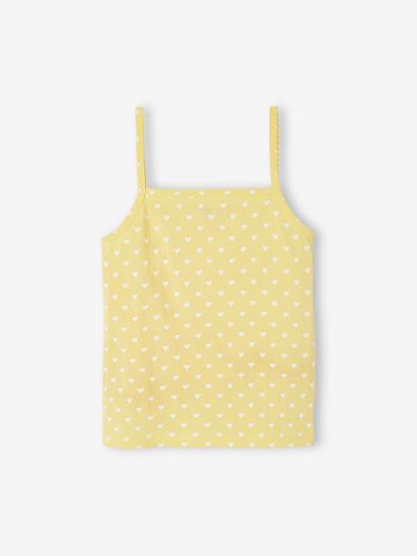 Lot de 3 débardeurs fille jaune pâle 5 - vertbaudet enfant 