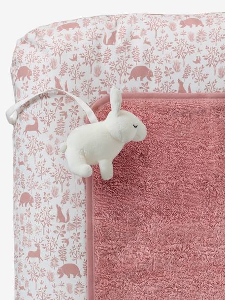 Matelas à langer et 2 tapis de change DANS LES BOIS vert sauge+vieux rose 12 - vertbaudet enfant 