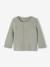 Ensemble bébé mixte gilet pantalon en tricot blanc+gris clair chiné+vert d'eau+vert sauge 22 - vertbaudet enfant 