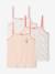 Lot de 3 débardeurs fantaisie Fille rose pâle 1 - vertbaudet enfant 