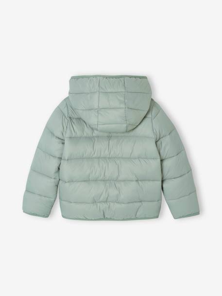 Doudoune fille légère à capuche marine+rose+vert de gris+vieux rose 15 - vertbaudet enfant 