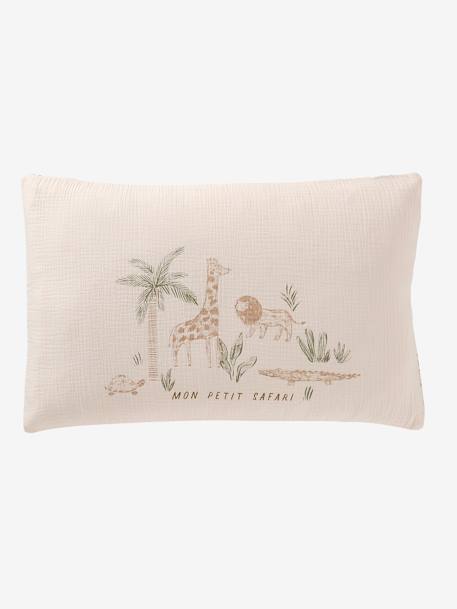 Parure housse de couette + taie d'oreiller bébé BABYLON beige imprimé 7 - vertbaudet enfant 