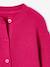 Gilet fille en côtes perlée fuchsia 3 - vertbaudet enfant 