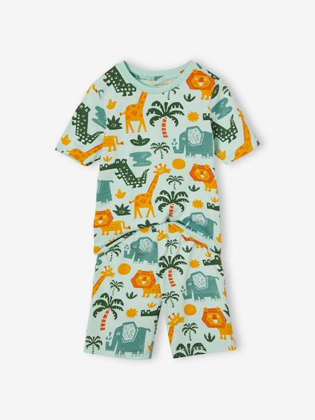 Lot de 2 pyjashorts garçon savane bleu pétrole 3 - vertbaudet enfant 