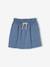 Jupe en molleton fille bleu chambray+rayé vert+rouge 1 - vertbaudet enfant 