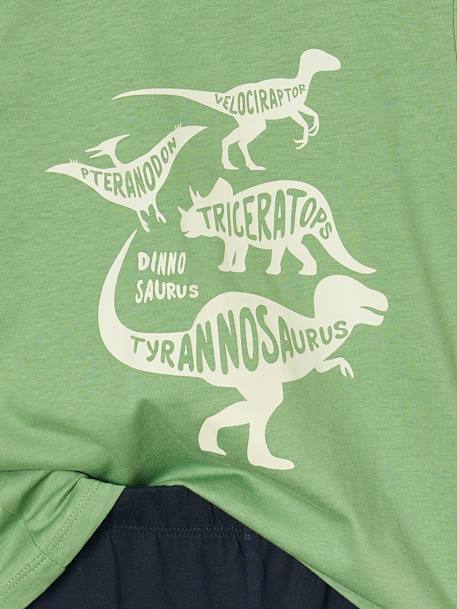 Lot pyjama + pyjashort garçon dinosaure vert 8 - vertbaudet enfant 