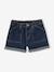 Short en jean fille bleu clair+bleu moyen+denim brut 9 - vertbaudet enfant 