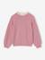 Pull fille col fantaisie forme loose lavande+marine+rayé marine+rouge+violet 1 - vertbaudet enfant 