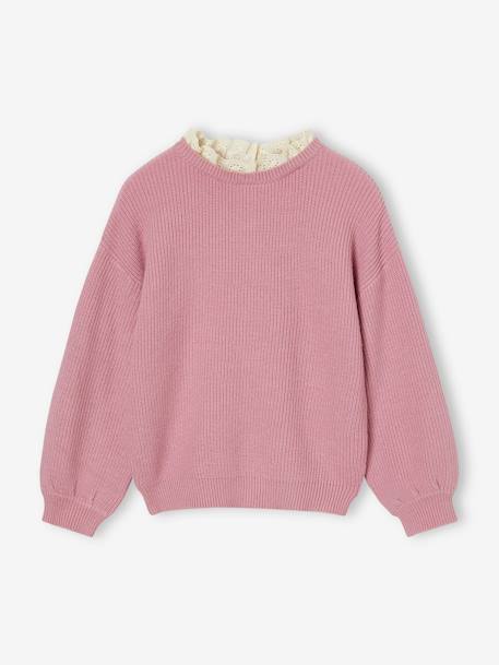 Fille-Pull fille col fantaisie forme loose 