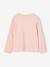 T-shirt fille coeur pailleté manches longues anthracite+corail+écru+rose poudré 18 - vertbaudet enfant 