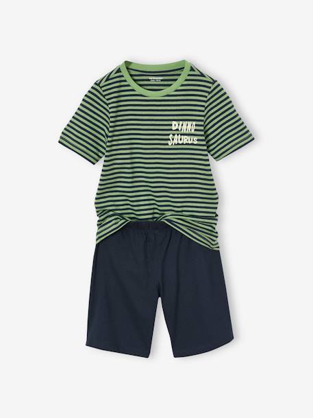 Lot pyjama + pyjashort garçon dinosaure vert 3 - vertbaudet enfant 