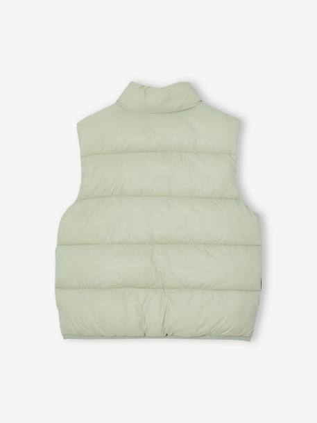 Doudoune fille légère sans manches rose+vert sauge 8 - vertbaudet enfant 