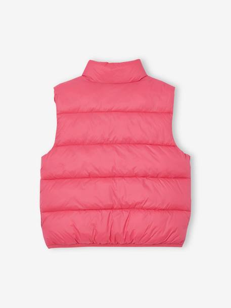 Doudoune fille légère sans manches rose+vert sauge 3 - vertbaudet enfant 