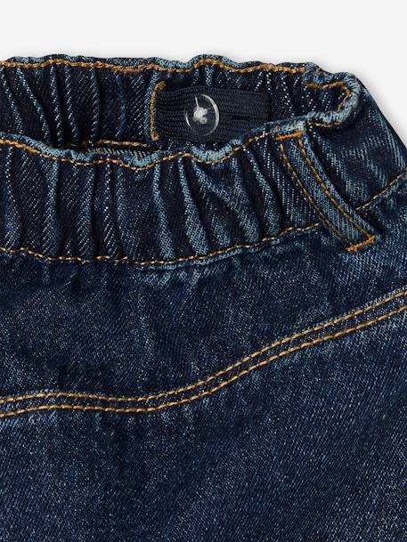 Jupe en jean fille bleu clair+bleu moyen+denim brut 12 - vertbaudet enfant 