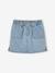 Jupe en jean fille bleu clair+bleu moyen+denim brut 1 - vertbaudet enfant 