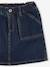 Jupe en jean fille bleu clair+bleu moyen+denim brut 11 - vertbaudet enfant 