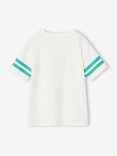T-shirt sport motif tennis garçon blanc 3 - vertbaudet enfant 