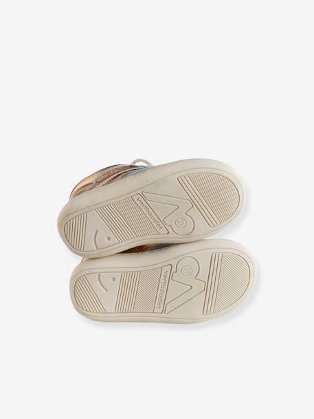 Baskets bébé fille cuir souple zippées multicolore 5 - vertbaudet enfant 