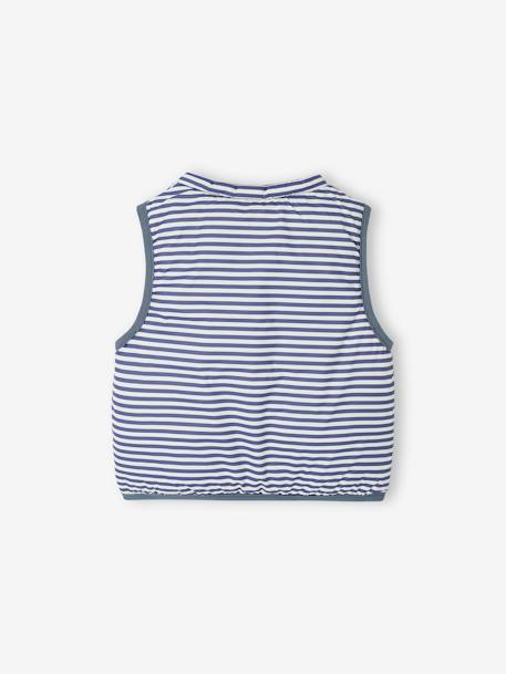Doudoune bébé garçon sans manches réversible bleu grisé 5 - vertbaudet enfant 