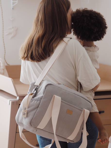 Sac à langer Paris Bleu+Dusty pink+gris chiné+Pearl grey 14 - vertbaudet enfant 