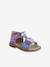 Sandales scratchées bébé violet 1 - vertbaudet enfant 