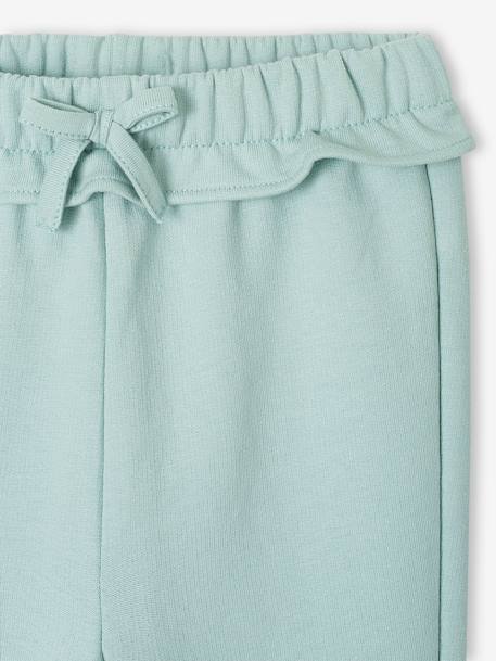 Pantalon molleton Basics bébé fille bleu grisé 3 - vertbaudet enfant 