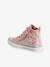 Baskets montantes lacées et zippées enfant collection maternelle blanc imprimé 3 - vertbaudet enfant 