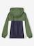 Blouson garçon coupe-vent colorblock bleu moyen+kaki+vert d'eau 5 - vertbaudet enfant 