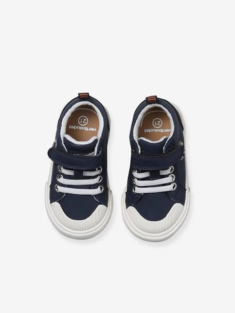 Baskets lacets élastiqués et scratchées bébé marine 4 - vertbaudet enfant 