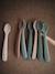 Lot de 2 cuillères 1er âge en silicone beige + rose blush+beige + vert 1 - vertbaudet enfant 