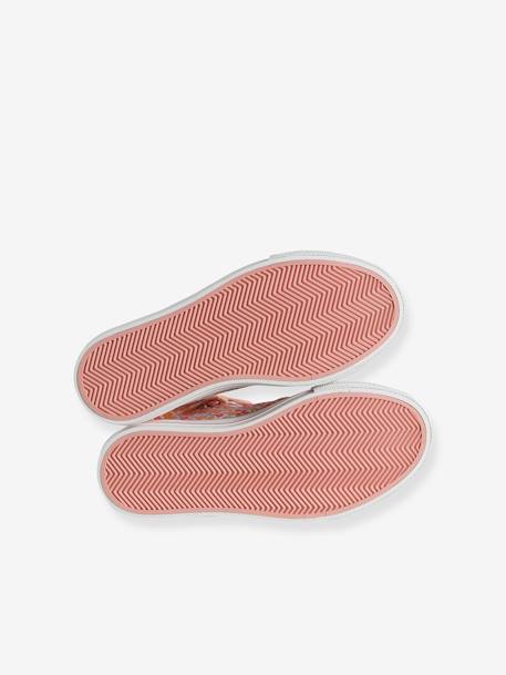 Baskets montantes lacées et zippées enfant collection maternelle blanc imprimé 5 - vertbaudet enfant 