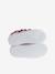 Baskets scratchées cuir enfant blanc+framboise 10 - vertbaudet enfant 