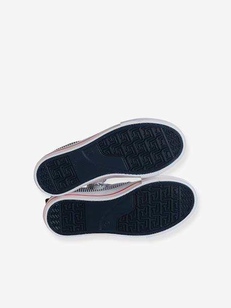 Baskets rayées lacées et zippées enfant rayé bleu 6 - vertbaudet enfant 