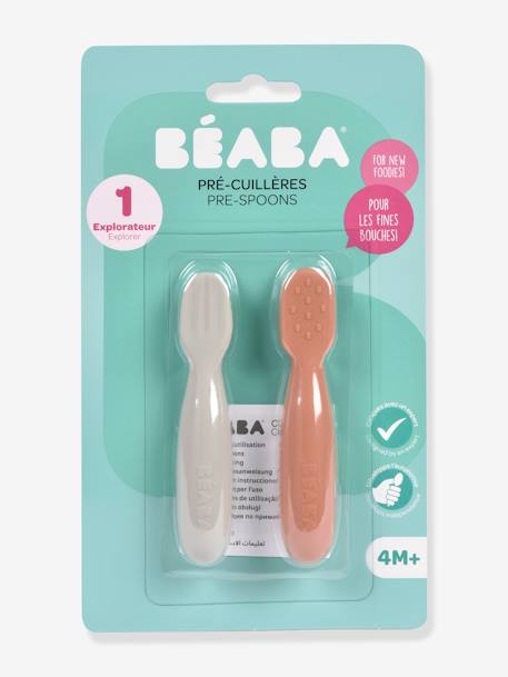 Lot de 2 pré-cuillères d'apprentissage en beige+sage green + velvet grey+terracotta + velvet grey 15 - vertbaudet enfant 