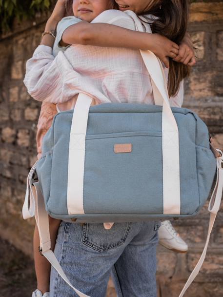 Sac à langer Paris Bleu+Dusty pink+gris chiné+Pearl grey 2 - vertbaudet enfant 